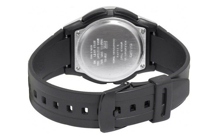 CASIO Waterproof Mens Black Analog/Digital Combo AW-80-7A2Q