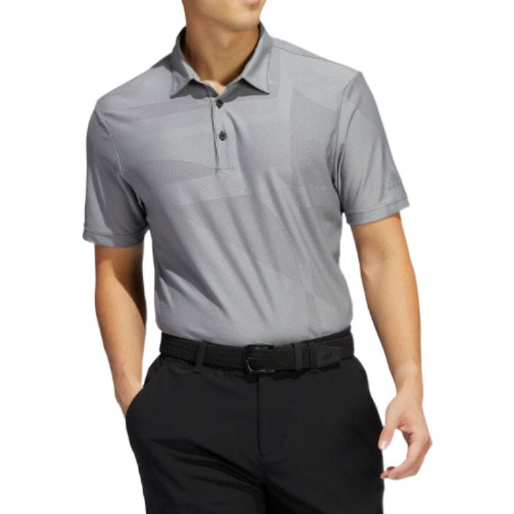 adidas Jacquard Polo Shirt 'Grey' HA9169