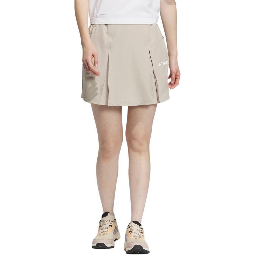 (WMNS) adidas Aeroready 4-Way Stretch Skort Asia Sizing 'Beige' IS0294