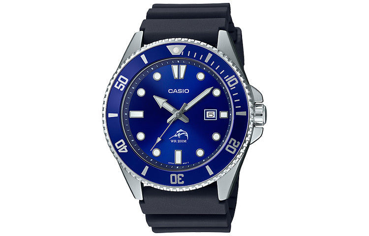 Men's CASIO STANDARD 200 Meter waterproof Sports Mens Blue Analog MDV-106B-2A