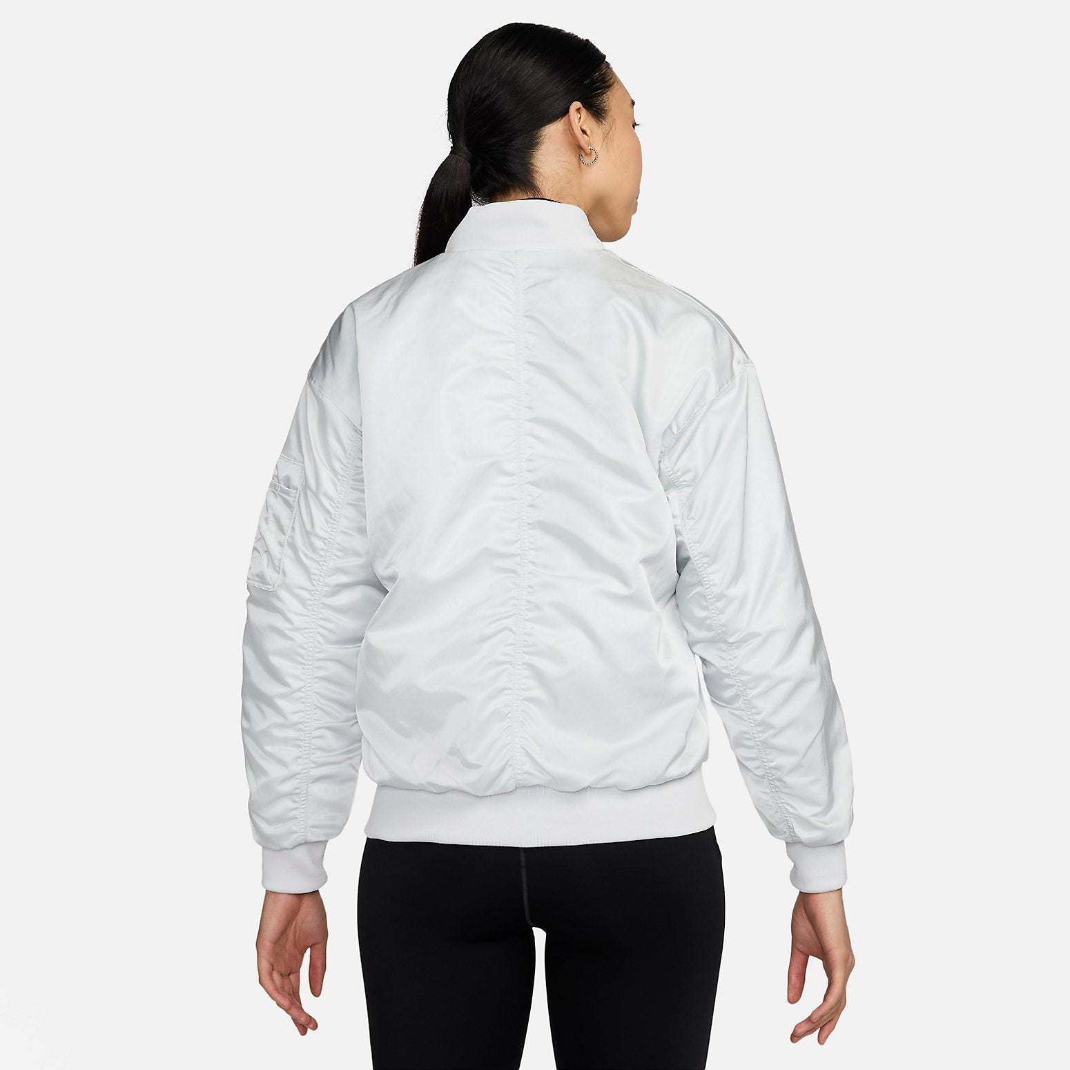 (WMNS) Nike Reversible Varsity Bomber Jacket 'White' DV7877-025