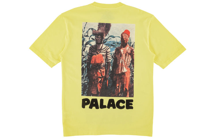 Men's PALACE Character Printing Short Sleeve Yellow P15TS107