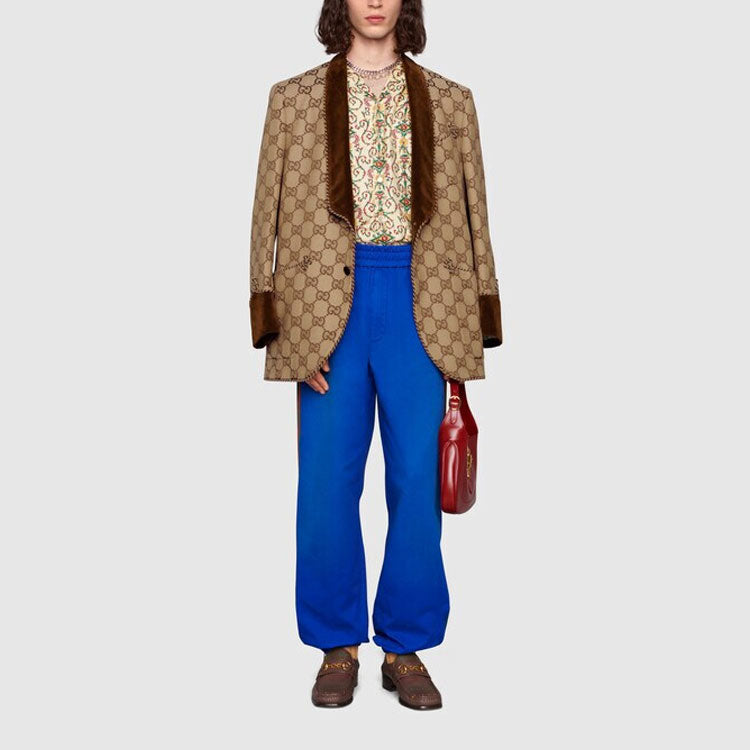 Gucci 100 Cotton Pants 'Blue' 676350-Z8AUY-4309