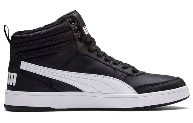 (WMNS) PUMA Rebound Street V2 Fur 'Black White' 363717-05
