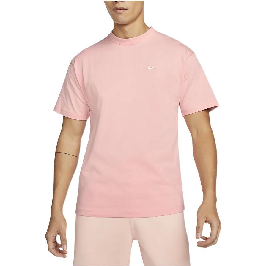 Men's Nike Solid Color Logo Casual Sports Short Sleeve Pink T-Shirt DA0321-697