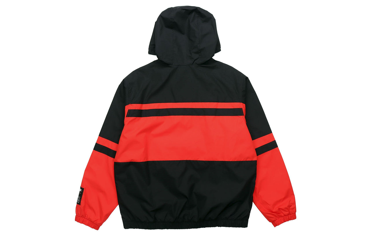 Nike Air Windproof Anti Tear Half Cardigan Jacket 'Red Black' CJ4835-657