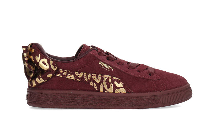 (PS) PUMA Suede Bow Athluxe Ac Ps Board Shoes Red 367628-01