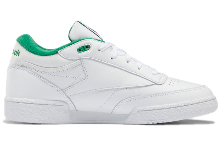 Reebok Club C Mid II Cozy Wear-Resistant Skate Shoes Unisex White GX7281