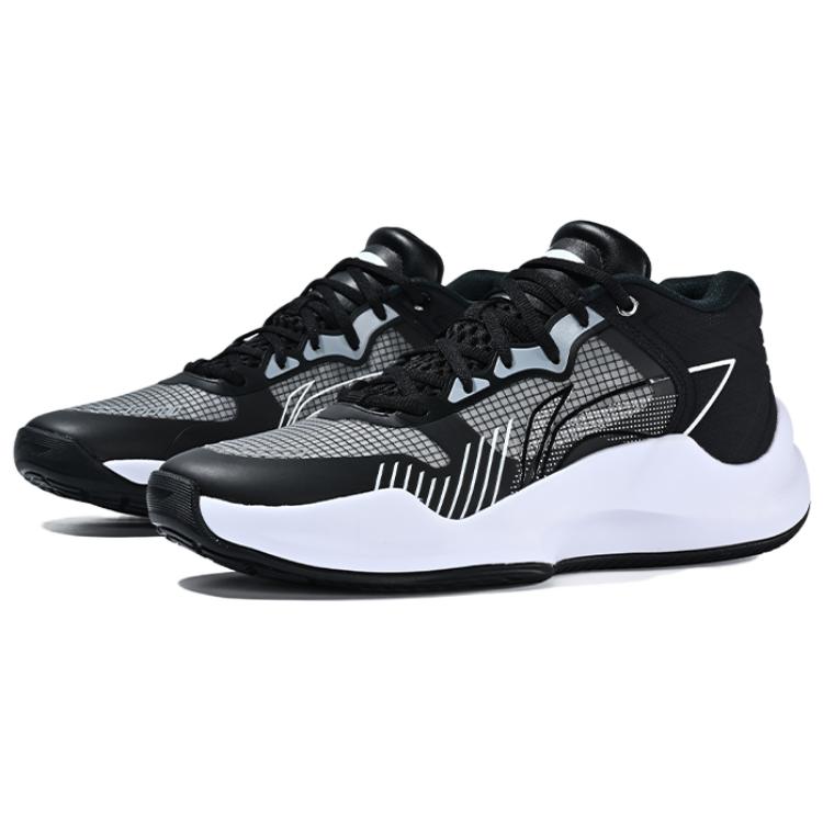 Li-Ning Casual Basketball Shoes Low 'Black White' ABAT067-2