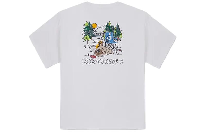 Converse Campside T-shirt Asia Sizing 'White' 10026441-A02