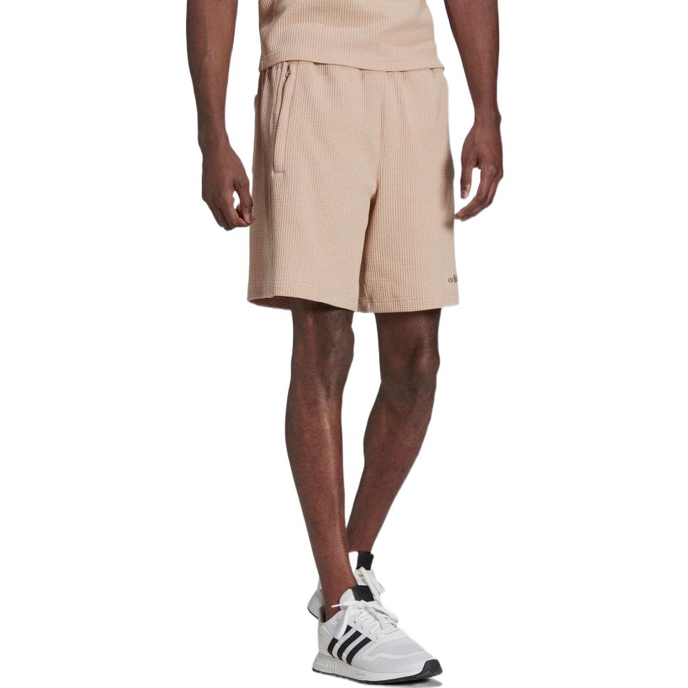 Men's adidas SS22 Solid Color Logo Label Shorts Gray Pearl HP0445