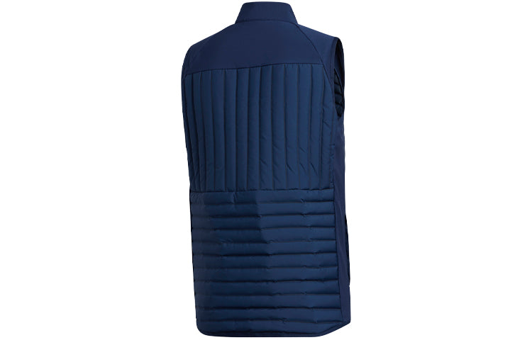 adidas Frstgrd Vest Golf Sports Training Stand Collar Down Vest Navy Blue FT6916