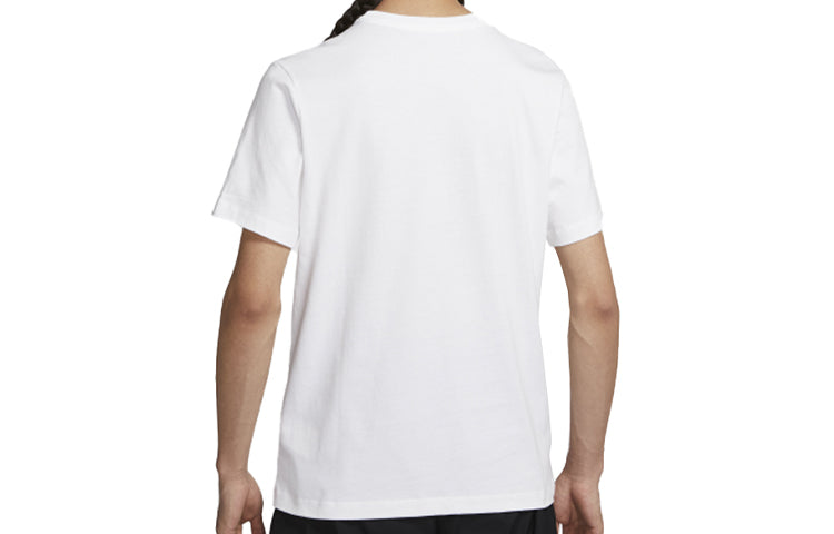 Nike SPORTSWEAR Minimalistic Alphabet Printing Short Sleeve White CU7345-100