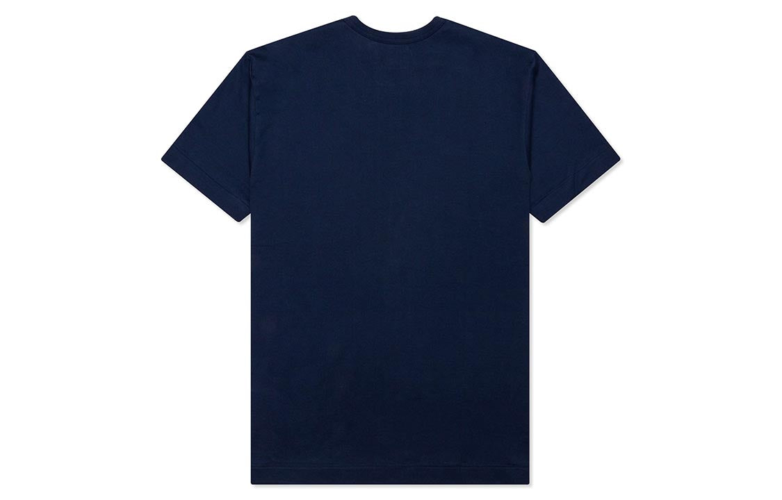 COMME des GARCONS PLAY Heart Shape Printing Short Sleeve 'Navy Blue' AZ-T182-051-1
