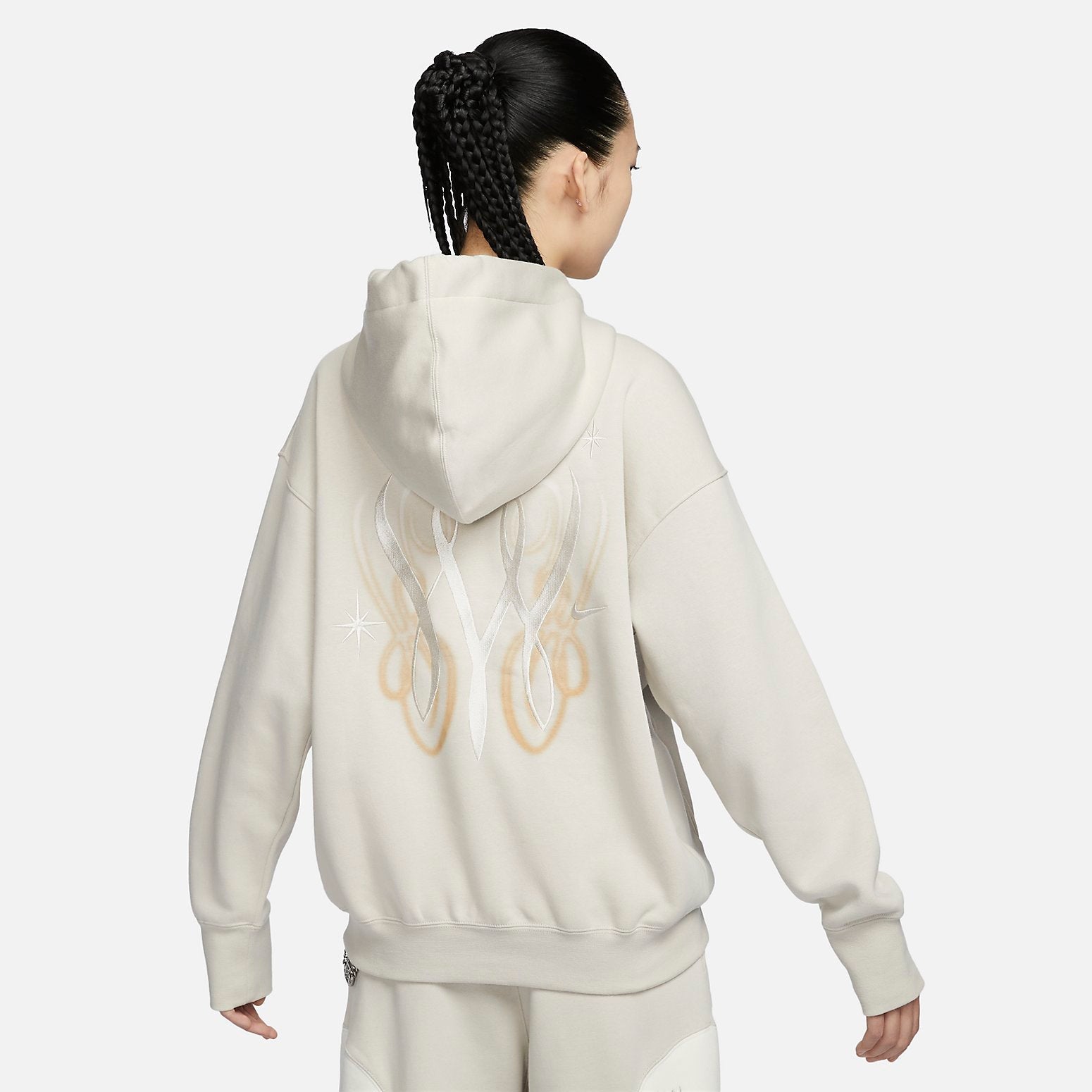 (WMNS) Nike Serena Williams Design Crew Fleece Pullover Hoodie 'Beige' FN1917-072