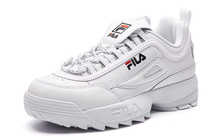 (WMNS) FILA Fusion Classical Retro Running Shoes White T12W913703FWT