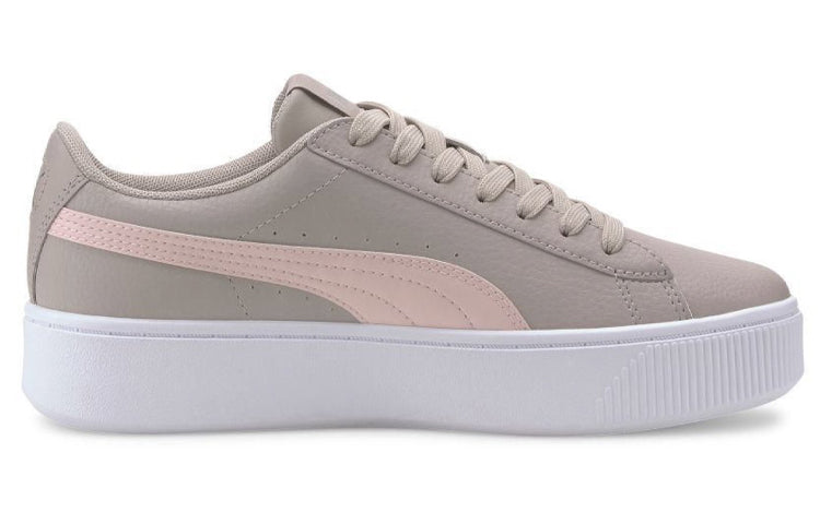 (WMNS) PUMA Vikky Stacked Casual Board Shoes Grey/Pink 369143-10