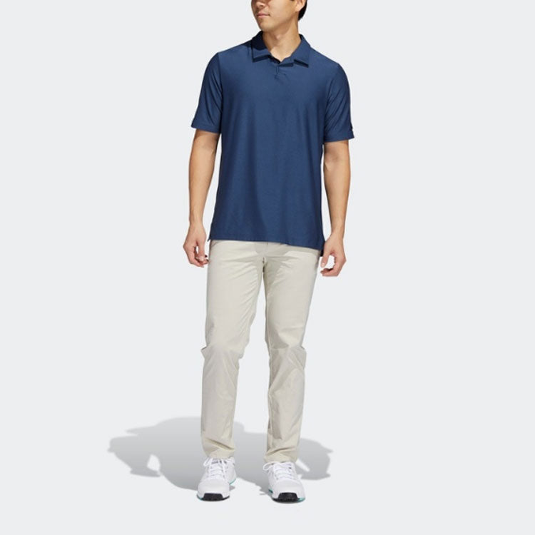 adidas Go-to Golf Athleisure Casual Sports Short Sleeve Polo Shirt Navy Blue GM0039