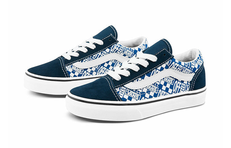 (PS) Vans Old Skool Logo pattern 'Blue White' VN0A4BUU3U1