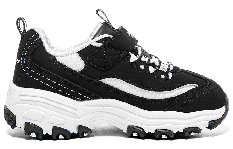 (GS) Skechers D'Lites Shoes 'Black White' 405221N-BKW