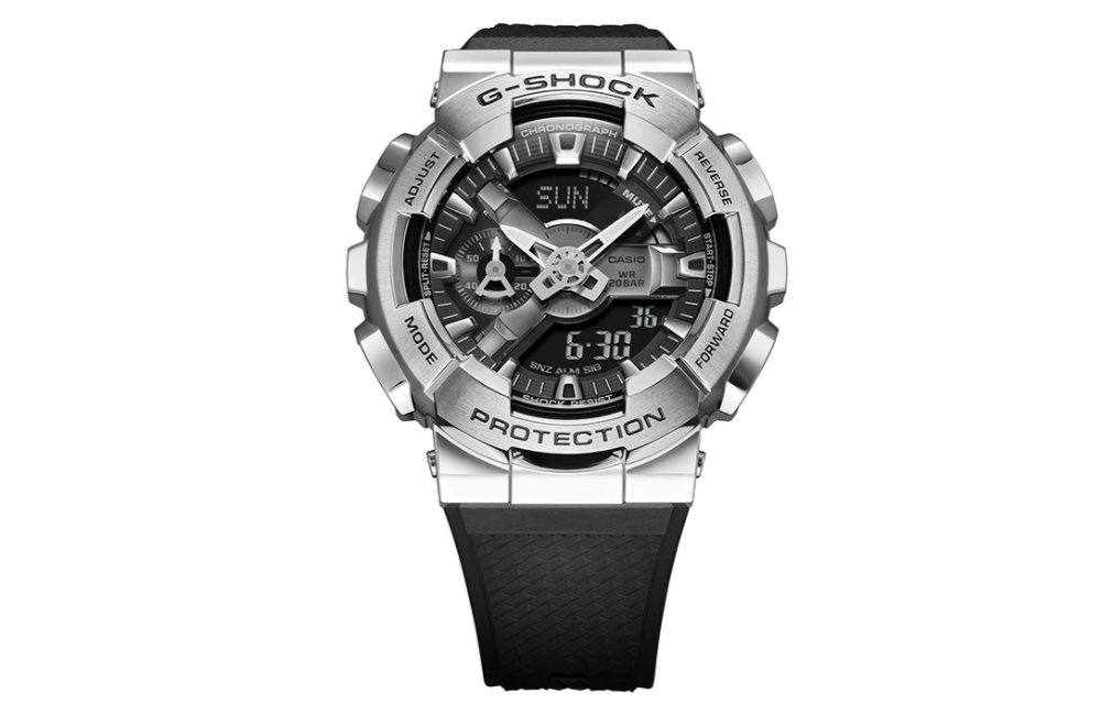 CASIO G-Shock Analog-Digital 'Black Silver' GM-110-1A