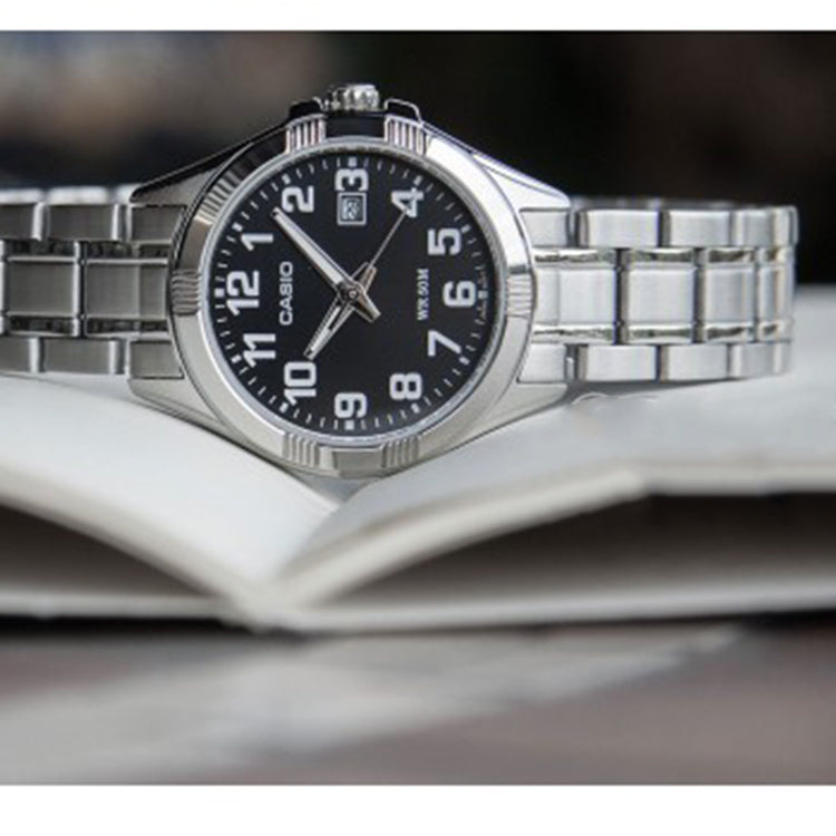 CASIO Quartz Waterproof Black Analog LTP-1308D-1BVDF
