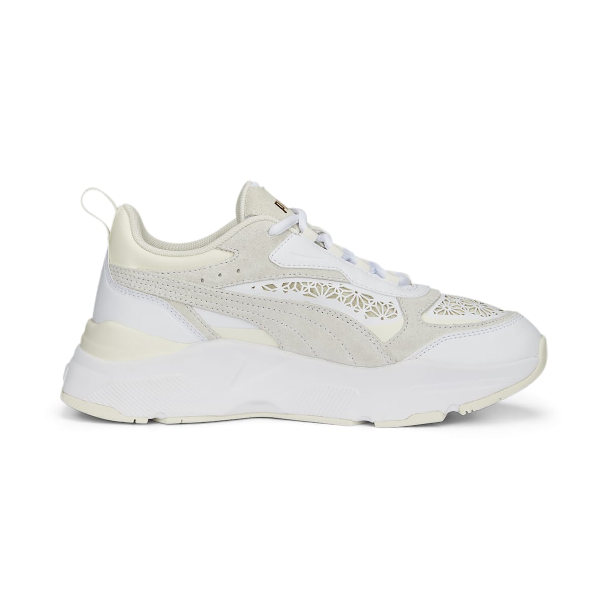 (WMNS) PUMA Cassia Laser Cut 'White Pristine' 389298-01