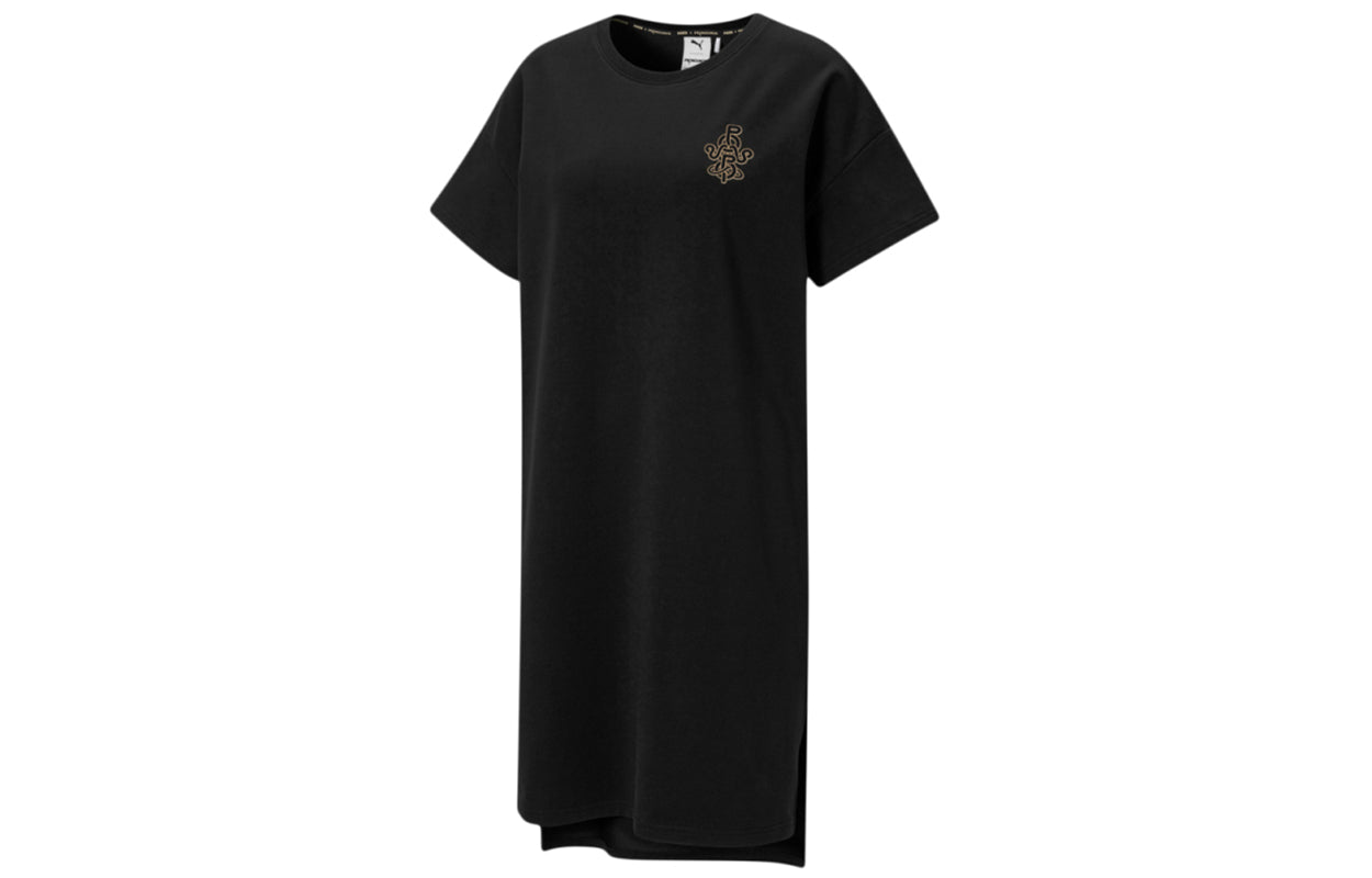 (WMNS) PUMA x PRONOUNCE Jointly Signed Back Printing Sports Dress Black 532148-01