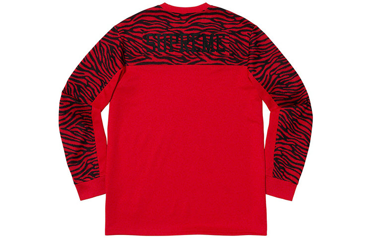 Supreme FW19 Week 10 Zebra L/S Top Red Long Sleeves SUP-FW19-954