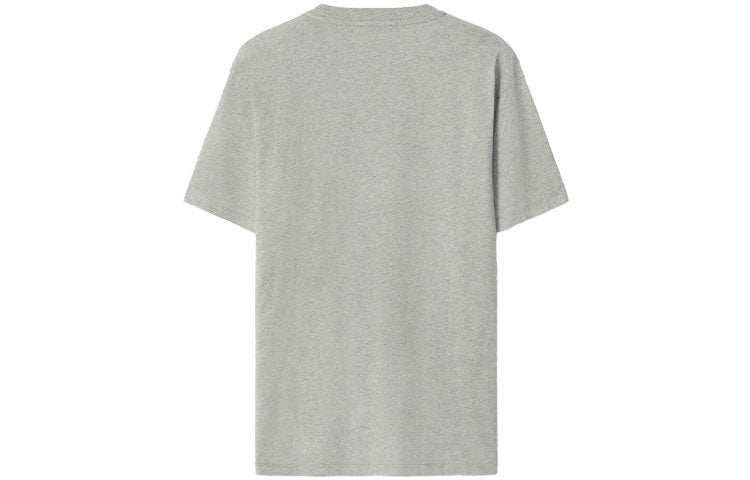 KENZO SS21 Tiger Head Pattern Printing Round Neck Pullover Short Sleeve Gray FA62TS9914V4-94