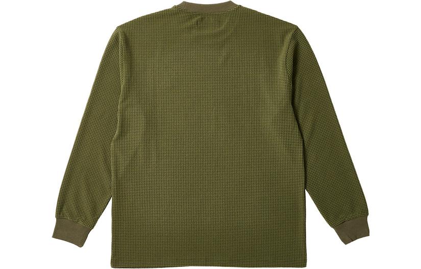 Palace Grid Thermal Longsleeve 'Dark Green Light Green' P25ES052