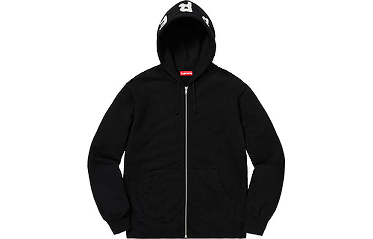 Supreme FW18 Bone Zip Up Hooded Jacket 'Black' SUP-FW18-110