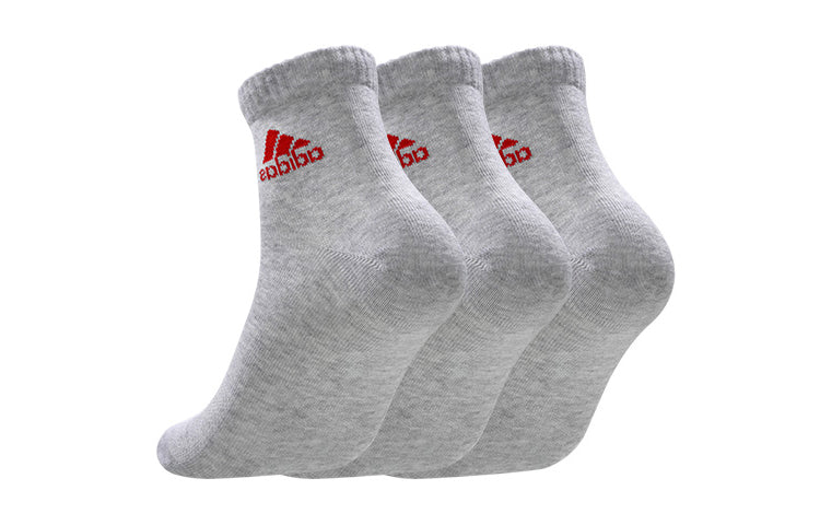 adidas Casual Sports Running Badminton Socks Unisex Combined Pack Grey MF0028