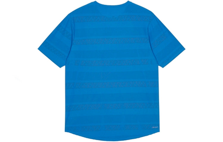 New Balance Men's New Balance Logo Printing Round Neck Pullover Sports Short Sleeve Blue AMT13277-HLU