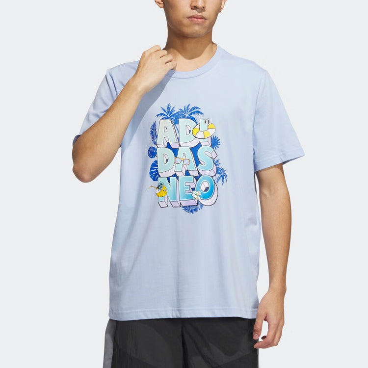 adidas neo T-Shirts 'Blue' IP3888