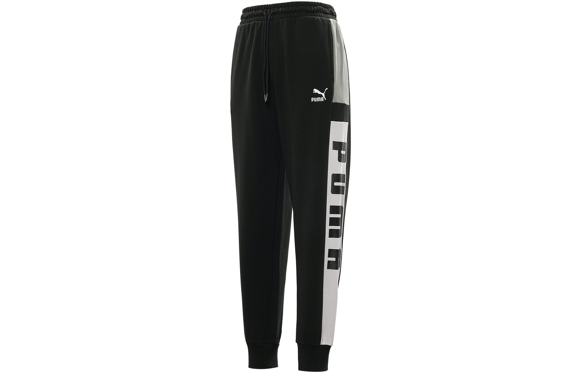PUMA Retro Block Sweatpant 'Black White Grey' 530714-01