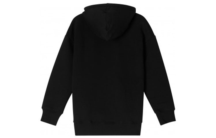 (WMNS) New Balance Classic Core Hoodie Asia Sizing 'Black White' AWT93595-BK