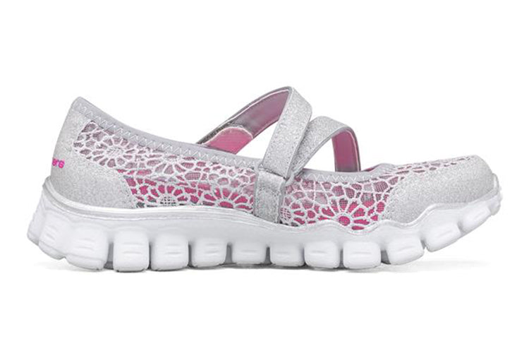 Skechers Flex 2 K 'Silver Pink' 81221L-SIL