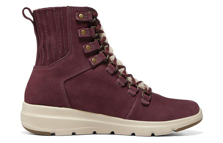 (WMNS) Skechers Glacial Ultra 'Burgundy' 144151-BURG