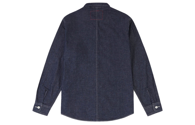 Men's Levis Casual lapel Denim Shirt Denim A0143-0000