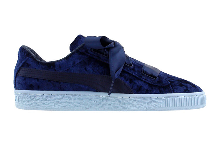PUMA Basket Heart Velour Low-Top Sneakers K Blue 367624-02