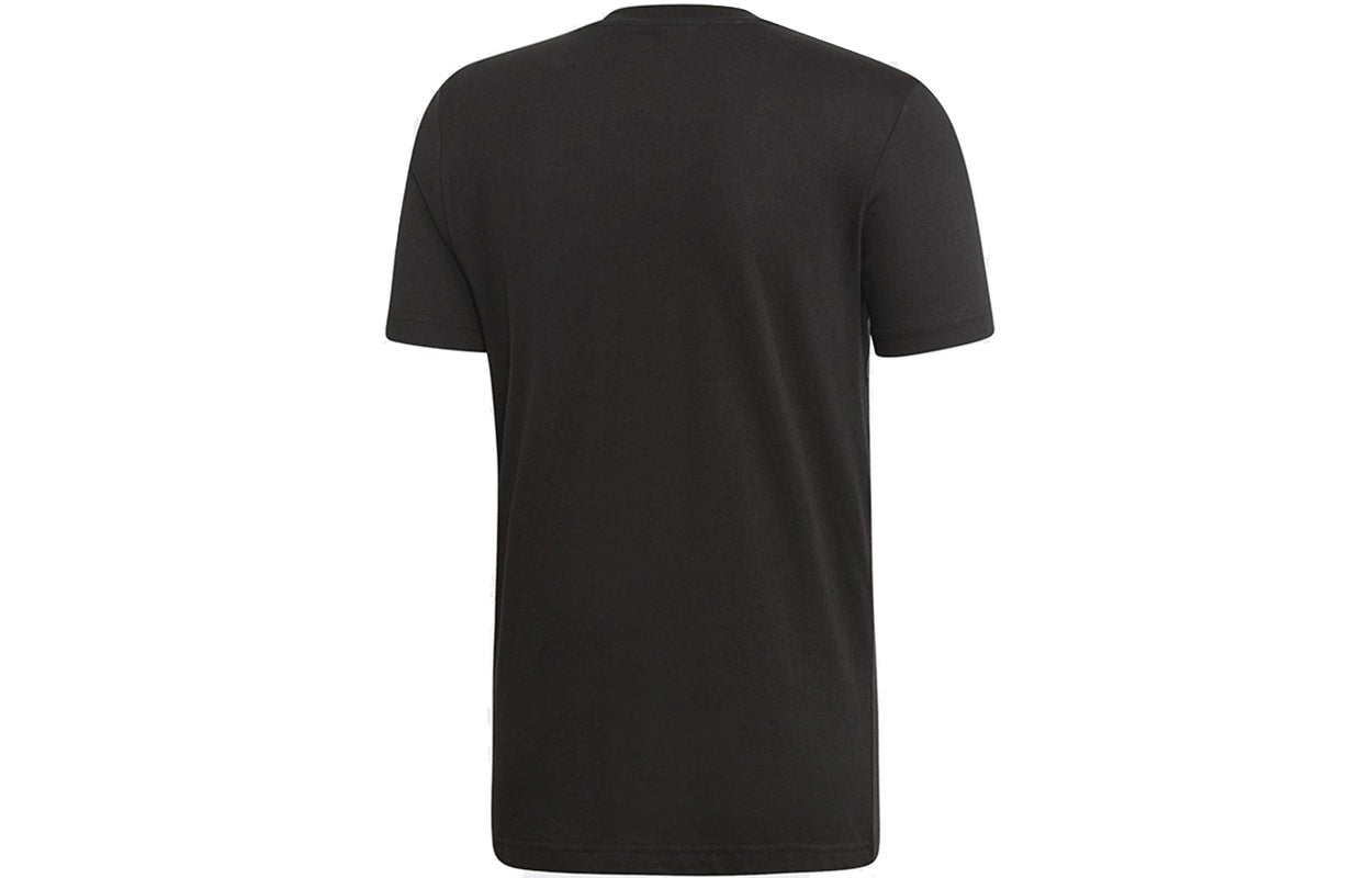 adidas M C90 Brd Tee Logo Printing Athleisure Casual Sports Short Sleeve Black EI5572