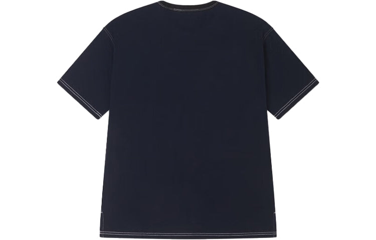 Converse One Star Logo Tee Asia Sizing 'Black BLue' 10025871-A02