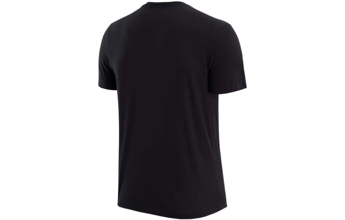 Nike Los Angeles Clippers Alphabet Geometry Pattern Round Neck Short Sleeve Black DH6791-010