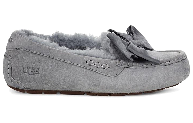 (WMNS) UGG Clara Glam Bow Slip on Grey 1103131-GYS