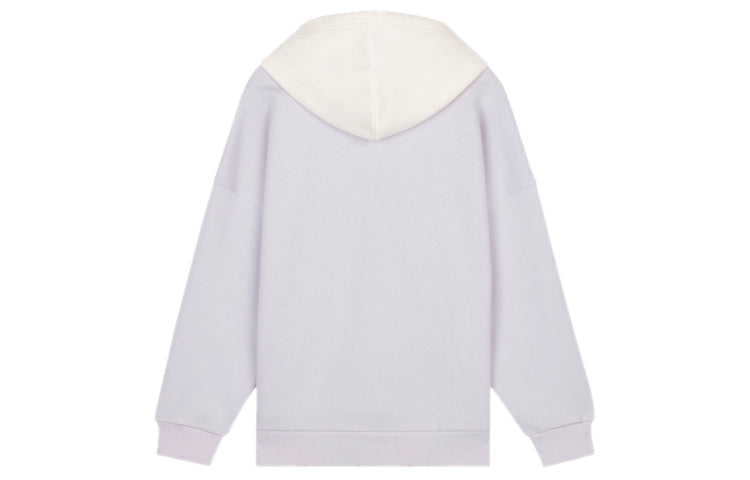 (WMNS) New Balance Contrasting Colors hooded Casual Hoodie Purple White Colorblock NCA3S512-DV