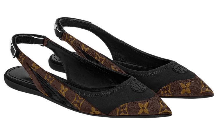 (WMNS) LOUIS VUITTON LV Archlight Flat Mules 'Black with Brown Monogram' 1A9Q74