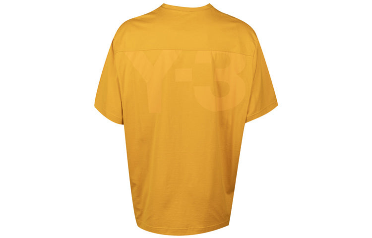 Men's Y-3 SS21 Classic Offset Logo Short Sleeve Yellow GV4188