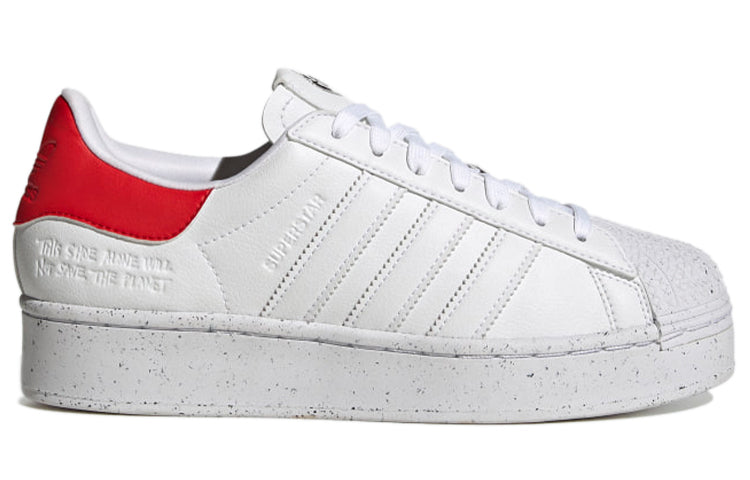 (WMNS) adidas originals Superstar Bold 'White Red' H67929