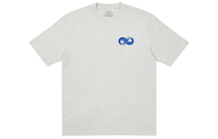 PALACE x INFINITY Crossover Chest Logo Loose Round Neck Short Sleeve Gray T-Shirt P20TS040